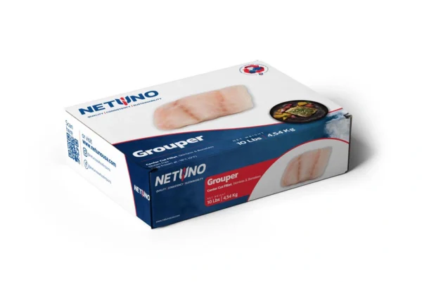 3D GROUPER FILLET CENTER CUT SKINLESS 10Lbs_Side A 3D GROUPER FILLET CENTER CUT SKINLESS 10Lbs_Side A