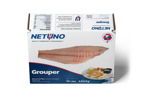 3D GROUPER FILLET NATURAL CUT SKINLESS 10lbs_front top 3D GROUPER FILLET NATURAL CUT SKINLESS 10lbs_front top