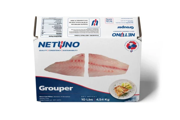 3D GROUPER FILLET ONCE CUT SKINLESS 10lbs_front top 3D GROUPER FILLET ONCE CUT SKINLESS 10lbs_front top