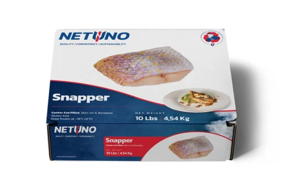 3D SNAPPER FILLET CENTER CUT SKIN ON 10lbs_front flat 3D SNAPPER FILLET CENTER CUT SKIN ON 10lbs_front flat