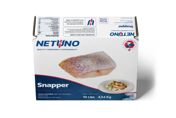 3D SNAPPER FILLET CENTER CUT SKIN ON 10lbs_front top 3D SNAPPER FILLET CENTER CUT SKIN ON 10lbs_front top