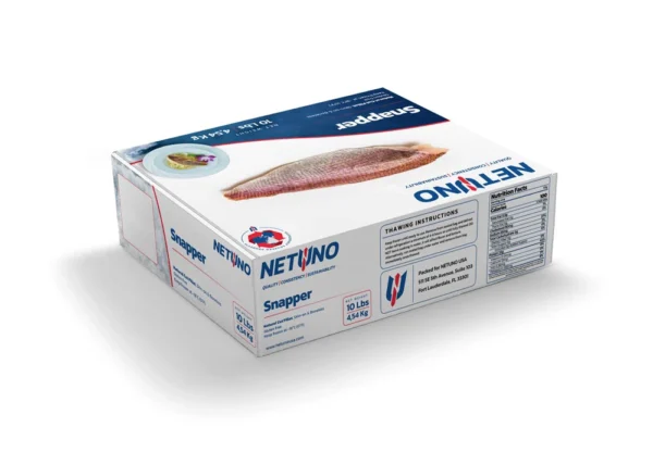 3D SNAPPER FILLET NATURAL CUT SKIN ON 10Lbs_Rear angle 3D SNAPPER FILLET NATURAL CUT SKIN ON 10Lbs_Rear angle