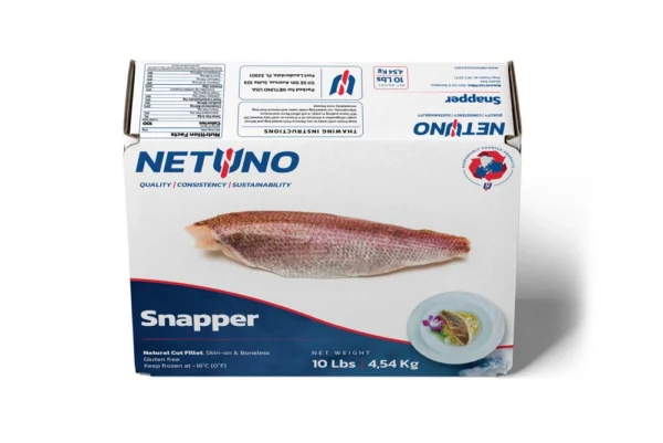 3D SNAPPER FILLET NATURAL CUT SKIN ON 10lbs_front top 3D SNAPPER FILLET NATURAL CUT SKIN ON 10lbs_front top