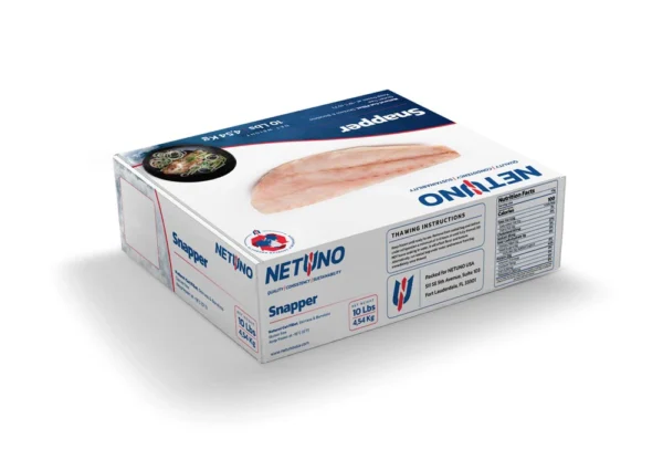 3D SNAPPER FILLET NATURAL CUT SKINLESS 10Lbs_Rear angle 3D SNAPPER FILLET NATURAL CUT SKINLESS 10Lbs_Rear angle