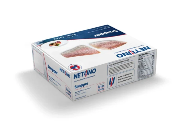 3D SNAPPER FILLET ONCE CUT SKIN ON 10Lbs_Rear angle 3D SNAPPER FILLET ONCE CUT SKIN ON 10Lbs_Rear angle