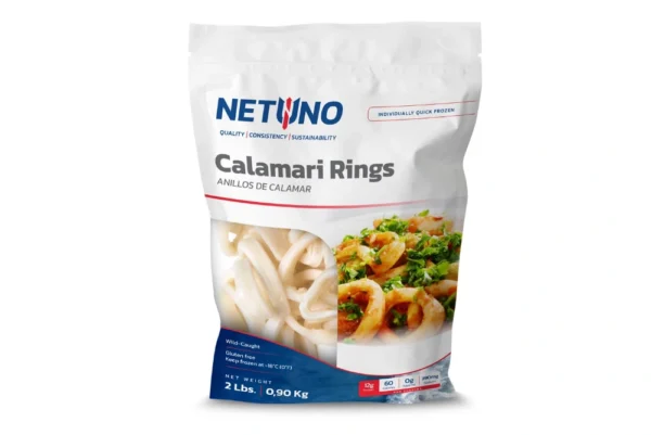 3d Calamari Rings 2lb Bag Front 3d Calamari Rings 2lb Bag Front