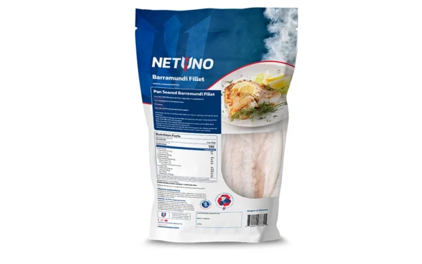 Barramundi Fillet Retail Bag 12oz BACK Barramundi Fillet Retail Bag 12oz BACK