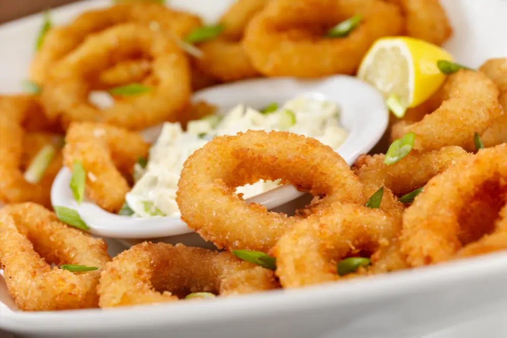 Calamari Rings with Lemon Aioli