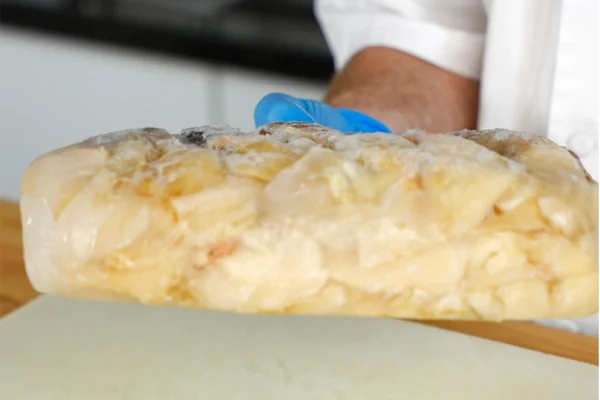 Frozen-Conch-Meat-Block A block of frozen conch meat