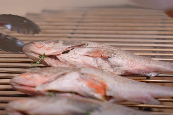 Grilled-Whole-Grouper Whole grouper on a grill