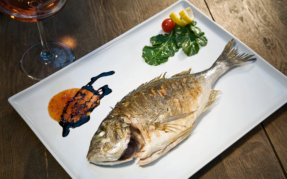 Baked Whole Dorade With Herbs